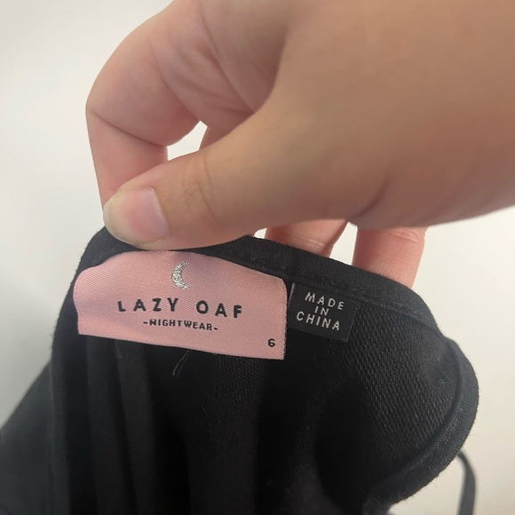 Lazy oaf Weirdo Romper size uk 6 us 2 black/red/pink heart - Picture 8 of 10
